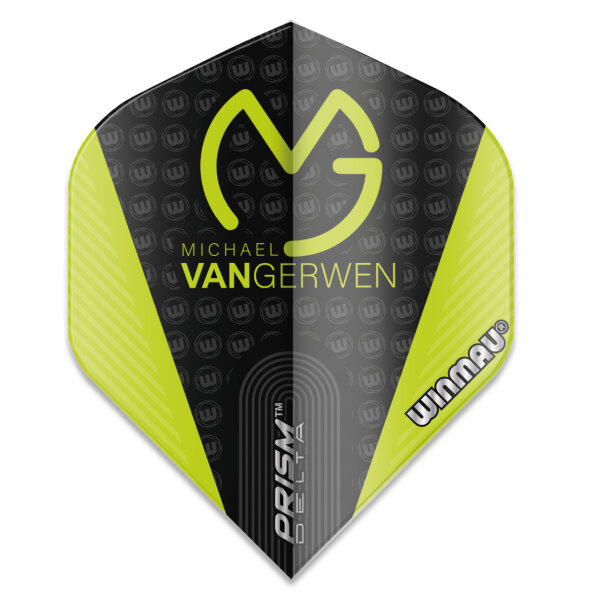 Dart-Fly Winmau MvG PRISM DELTA schwarz-grün