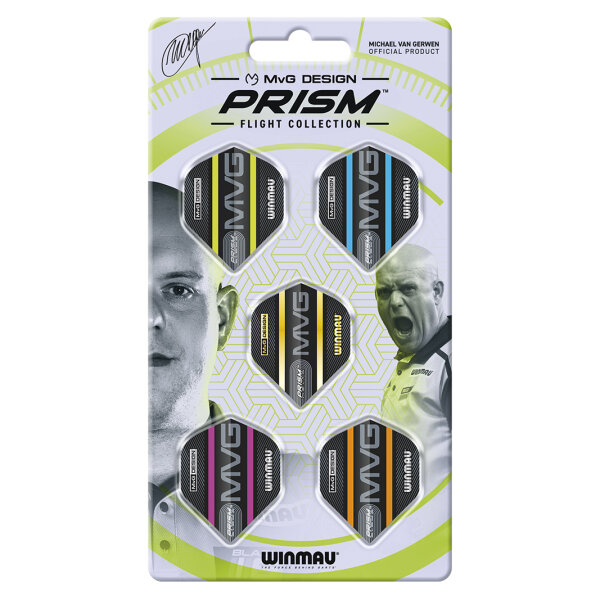 Dartfly Flights Winmau MvG Prism Design