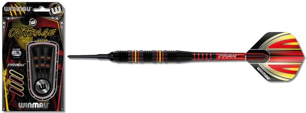 Winmau Dartpfeile Softdart Outrage Brass 18 g