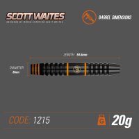 Winmau Dartpfeile Scott Waites Steel-/Softdart Conversion-Set 20 g