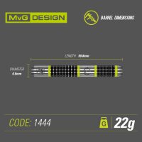 Winmau Dartpfeile MvG Aspire Steeldart 22g