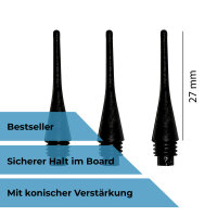 1000 Softdart Spitzen "Premium", 1/4 BSF Gewinde, neu