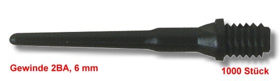 1000 Stück Keypoint-Special, Gewinde: 2 BA, schwarz