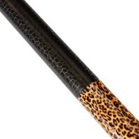 Leopardi Poolbillardqueue, Griffband schwarz genarbtes PU-Leder