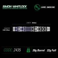 Softdart Dartpfeile Winmau S.Whitlock Special Edition 22g