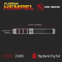 Winmau Dartpfeile Florian Hempel Softdart 21 g