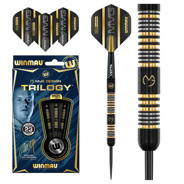 Steeldart Dartpfeile Winmau MvG Trilogy 23 g