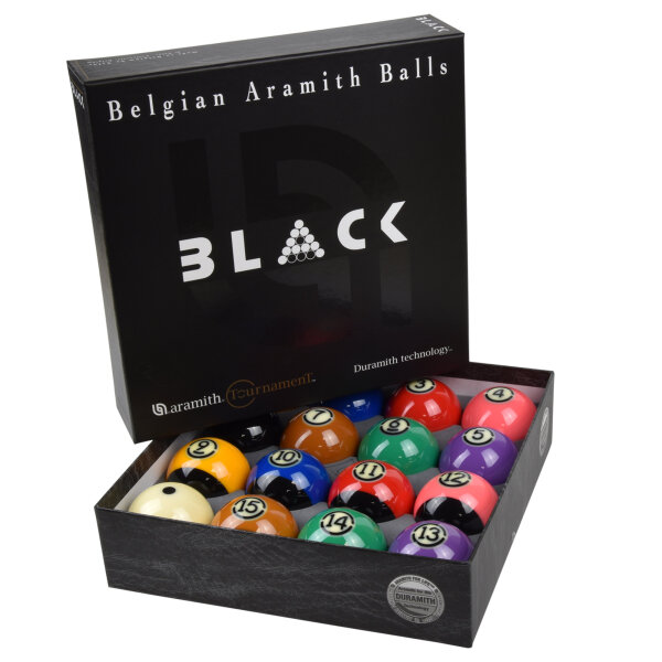 Poolbillard Kugeln Duramith Tournament Black TV 57 mm