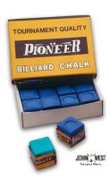 12 Stück John West Billardkreide Blau Standard