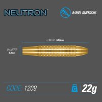 Winmau Dartpfeile Neutron Brass Steeldart