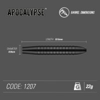 Winmau Dartpfeile Apocalypse Brass Steeldart