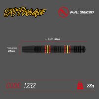 Winmau Dartpfeile Steeldart Outrage Brass