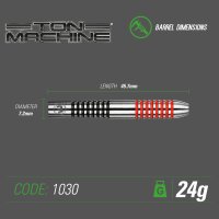 Winmau Dartpfeile Ton Machine Steeldart