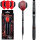Softdart Dartpfeile Karella Fighter, schwarz, 90% Tungsten