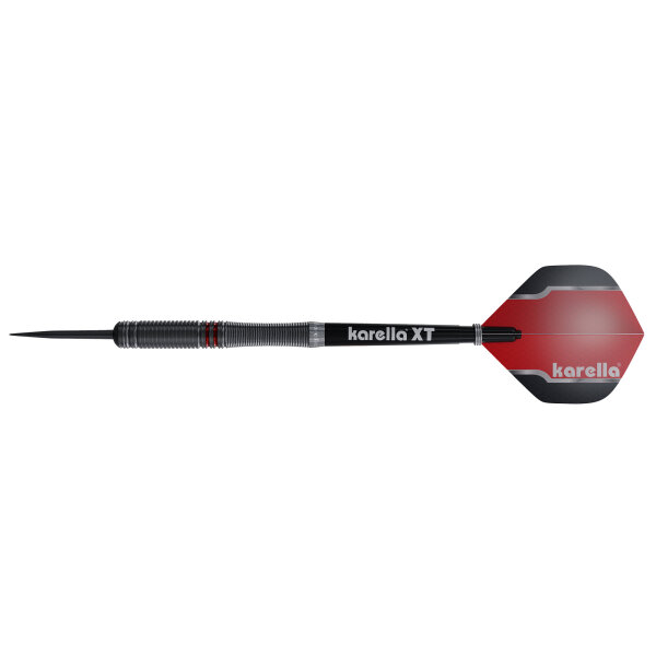 Dartpfeile Steeldart Karella Fighter, schwarz, 90% Tungsten