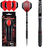 Dartpfeile Steeldart Karella Fighter, schwarz, 90% Tungsten