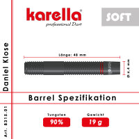 Softdart Karella Daniel Klose, 90% Tungsten