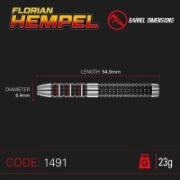 Winmau Dartpfeile Florian Hempel Steeldart