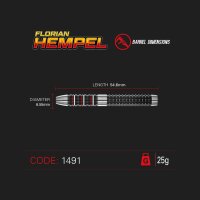 Winmau Dartpfeile Florian Hempel Steeldart
