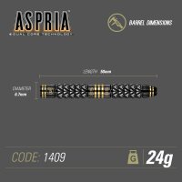 Winmau Dartpfeile Aspria Onyx Coating Steeldart