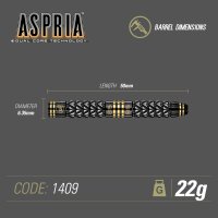 Winmau Dartpfeile Aspria Onyx Coating Steeldart