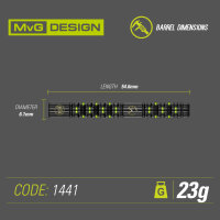 Winmau Dartpfeile MvG Adrenalin Steeldart