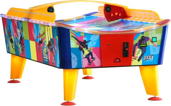 Outdoor Buffalo Airhockey-Tisch Skate 8ft mit Münzeinwurf und curved Spielfeld