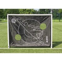 Charlsten Fußballtor World Cup (225x175x80 cm) - Weiß, mit Torwand