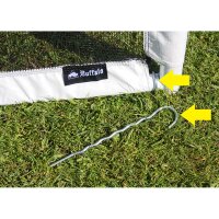 Charlsten Fußballtor World Cup (225x175x80 cm) - Weiß, mit Torwand