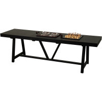 Buffalo Shuffleboard Abdeckung Eschenholz Schwarz - Dreiteilige Abdeckplatte