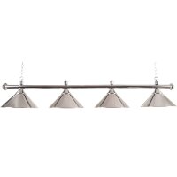 Billardlampe 4 Schirme – Chrom