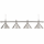 Billardlampe 4 Schirme Chrom für 8ft & 9ft Tische