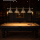 Billardlampe 4 Schirme Chrom für 8ft & 9ft Tische