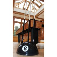 Billard Queue-Ständer für 9 Queues – 8-Ball Schwarz