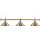 Billardlampe 3 Schirme - Kupfer