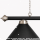 Billardlampe Leuchte mit 3 Schirmen - Mattschwarz
