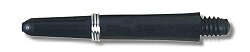 Dart Shaft Nylon + Ring short, ca. 35 mm, schwarz