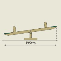 TP Toys Wippe Wipwap Bouncy - 360° drehbar