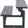 2-in1 Sitzbank und Tisch – Harbor Grey