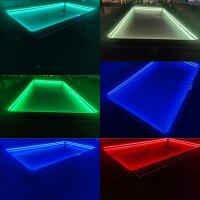 Charlsten Airhockey Tisch mit Multi LED Lichteffekten 7ft