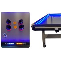 Charlsten Airhockey Tisch mit Multi LED Lichteffekten 7ft