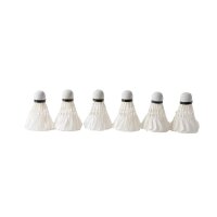 6 x Federball, Badmintonball "Profi" Naturfeder...