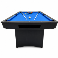 zusammenklappbarer Pool Billardtisch 6ft Schwarz inkl. Zubehör