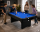 zusammenklappbarer Pool Billardtisch 6ft Schwarz inkl. Zubehör