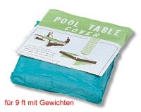 Abdeckplane mit Gewichten für 9 ft Billardtische