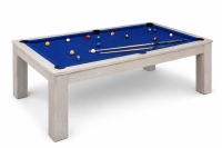 John West Pool Billardtisch Weiß mit Schieferplatte