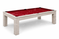 John West Pool Billardtisch Weiß mit Schieferplatte