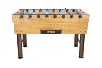 FAS Wembley 2.0 Kickertisch in Buchenoptik mit Glas-Spielfeld