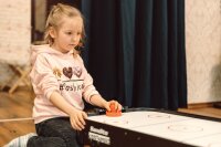 Airhockey Tischauflage KiddySpeed mit elektrischem Gebläse - ca. 92x51 cm