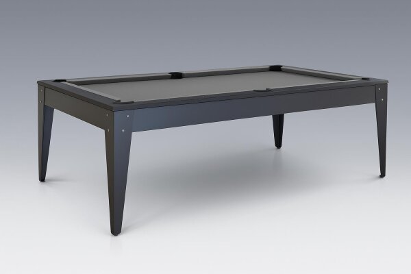 Pool Billardtisch / Esstisch Kombination Dino M mit einteiliger Schieferplatte inkl. Abdeckplatte